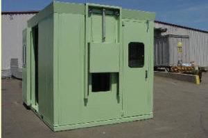 Custom acoustical product test cell for auto parts.
